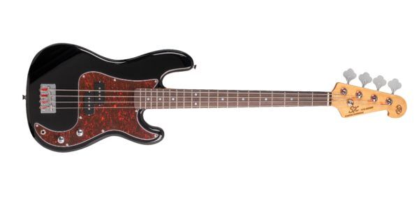 SX VEP34 3/4 Short Scale Bass Guitar Black