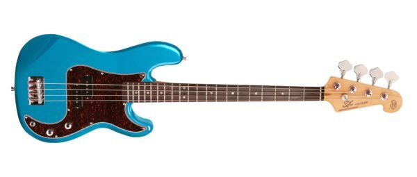 SX VEP34 3/4 Short Scale Bass Guitar Lake Placid Blue
