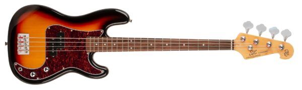 SX VEP34 3/4 Short Scale Bass Guitar Tobacco Sunburst
