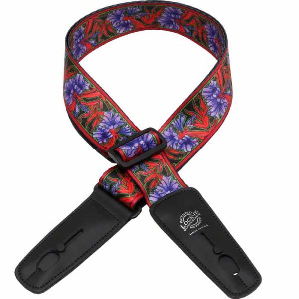 lock-it strap purple flowers lis-032-bm-2