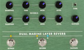 3 unique reverbs on the Fender Dual Marine Layer Reverb