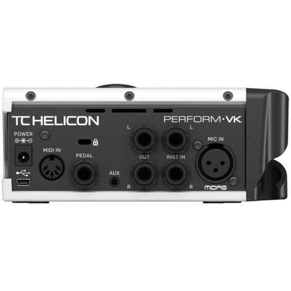 tc helicon perform-vk vocal effects inputs and outputs