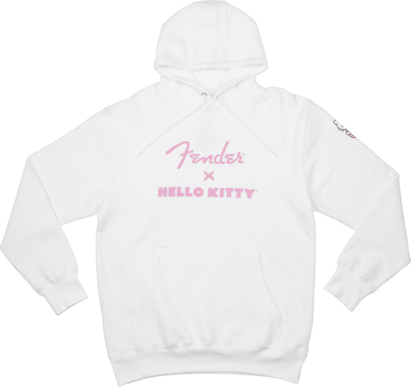 Fender x Hello Kitty White Sleeve Logo Hoodie