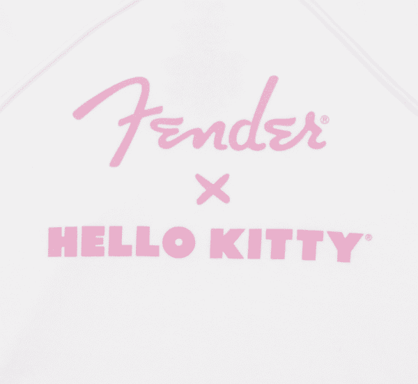 Fender x Hello Kitty White Sleeve Logo Hoodie