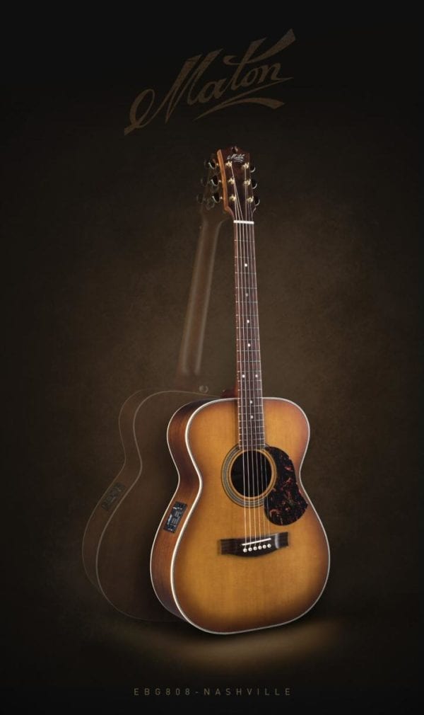 Maton EBG808 Nashville Acoustic Electric Guitar - Image 7