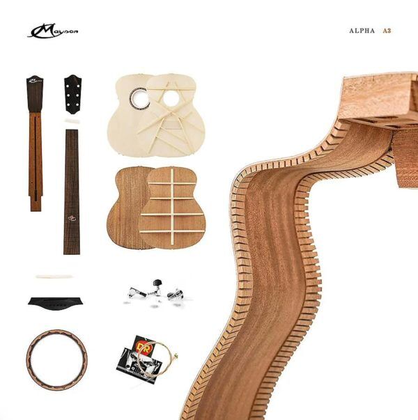 Mayson Alpha 3 Solid Top Cutaway Acoustic Guitar construction