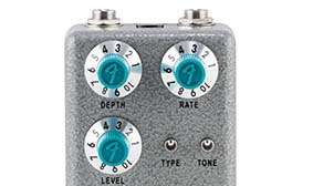 Three chorus types onboard the Fender Hammertone Chorus Pedal