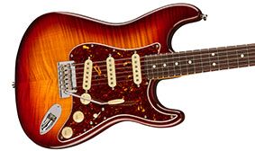 Comet Burst Flamed Maple Top of the Fender 70th Anniversary American Professional II Stratocaster