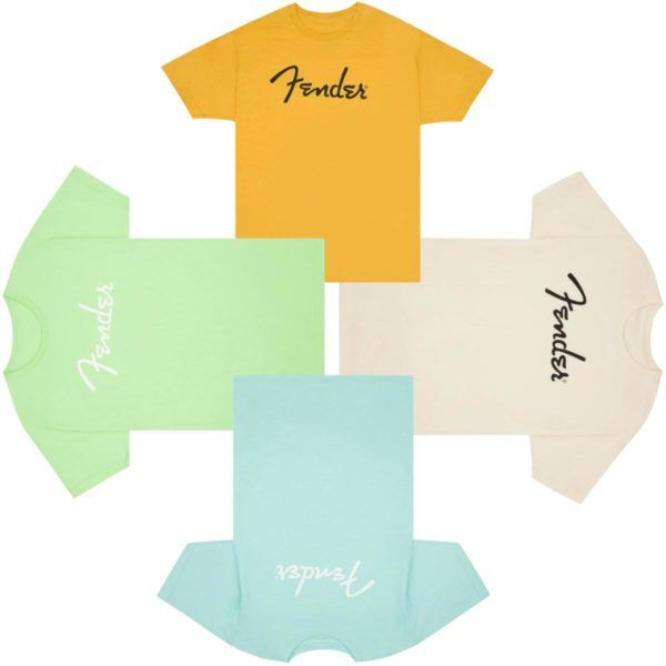 Fender Spaghetti Logo T-Shirt in Classic Colours