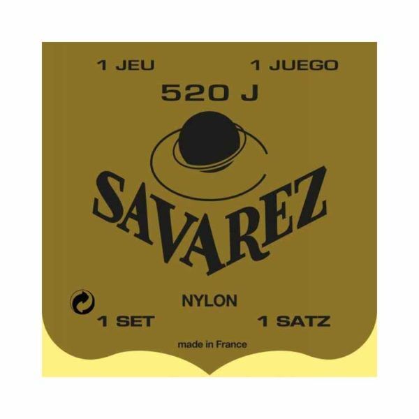 savarez 520j traditional classical guitar string set high tension