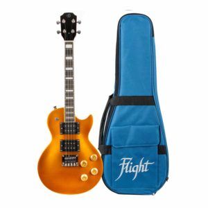 flight centurion solid body electric ukulele with bag