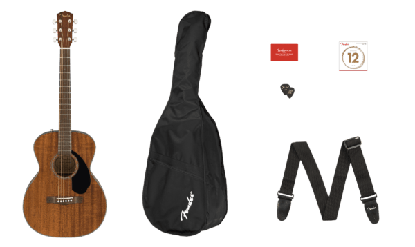 Fender CC-60s Concert Solid Top Acoustic Guitar Pack