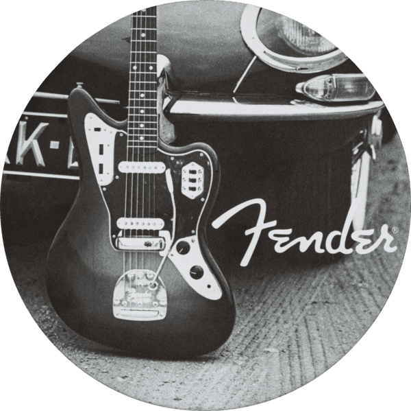 Fender Guitar Coasters Set Multi-Colour Leather