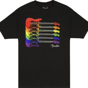 Fender Stratocaster Pride T-Shirt Medium