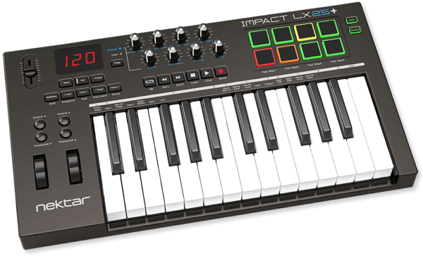 Nektar Impact LX25+ USB MIDI Controller Keyboard