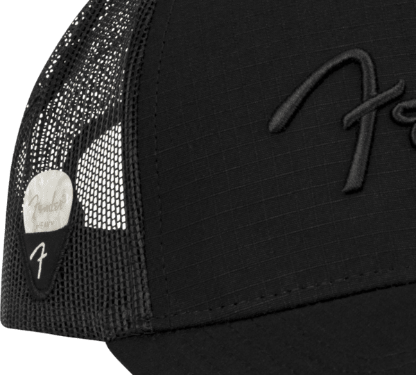 Fender Snap Back Pick Holder Hat Black