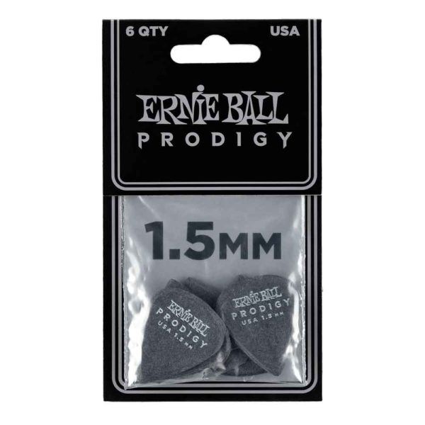 ernie ball prodigy standard black guitar pick