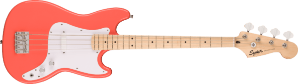 Squier Sonic Bronco Short Scale Bass Tahitian Coral