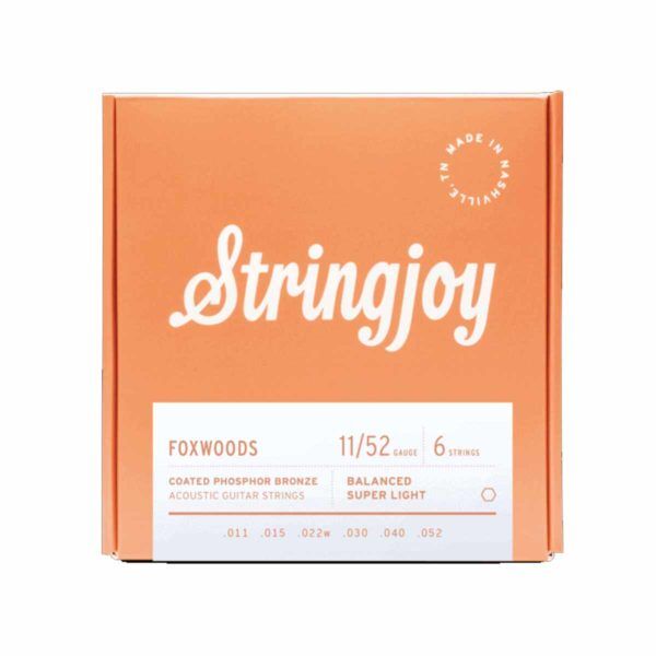 stringjoy foxwoods coated acoustic guitar string set SJ-FW1152