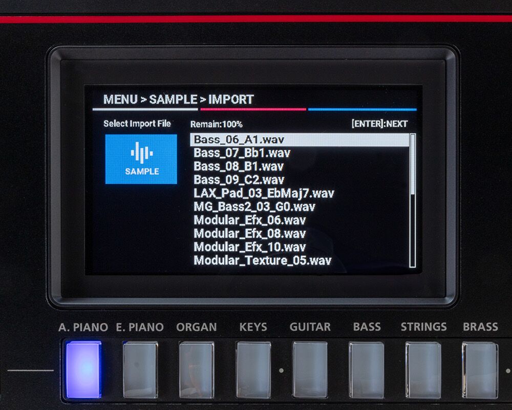 Create custom samples on the Roland Juno-D Synthesizer