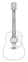 Fenech D78 D78C Dreadnought Body Size