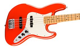 Contoured body on Fender Ltd Edition Player II Jazz Bass Sparkle 3-Colour Sunburst