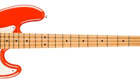 9.5" radius fingerboard with rolled edges on Fender Ltd Edition Player II Jazz Bass Sparkle 3-Colour Sunburst