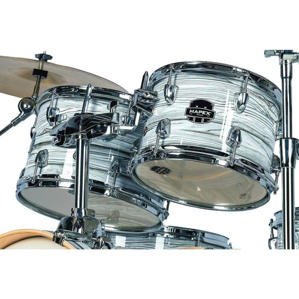 Mapex Limited Edition White Marble Drum Kit