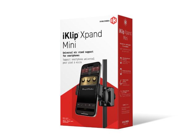 IK Multimedia iKlip Xpand Mini iPhone Smartphone Mount for Mic Stand