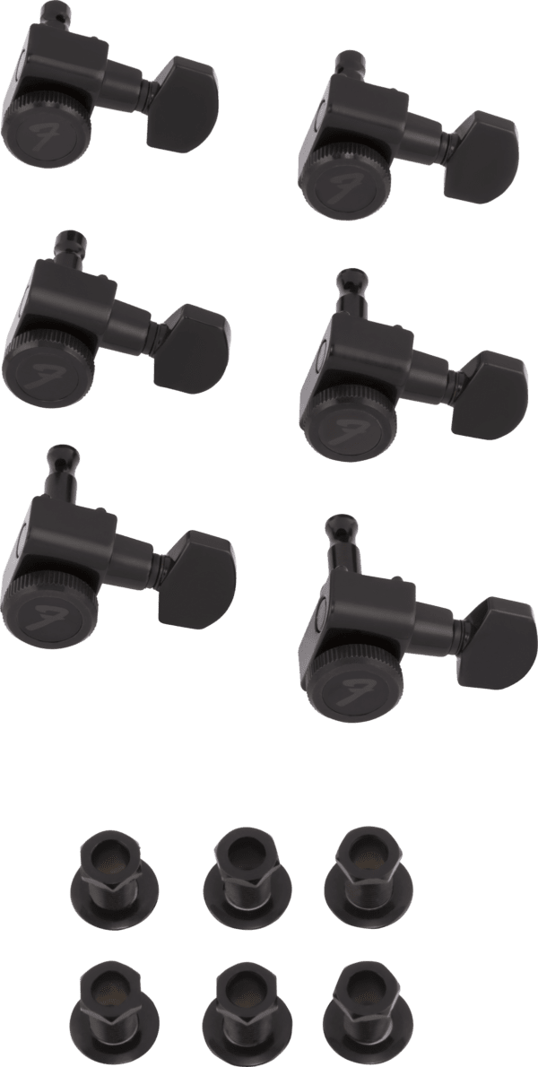 Fender Locking Machine Heads Set 6-in-line Black