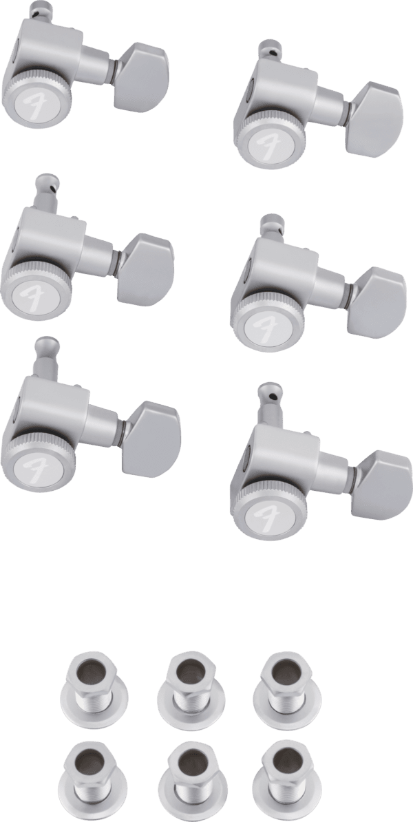 Fender Locking Machine Heads Set 6-in-line Brushed Chrome