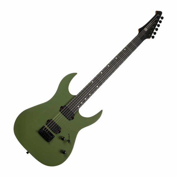 spira s-400-mgr electric guitar dark green