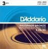 D'Addario EJ16 3D Acoustic Guitar Strings 3-pack