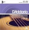 D'Addario EJ26 3D Acoustic Guitar Strings 3-pack