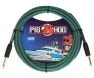 Pig Hog Vintage Series 10ft Woven Instrument Cable Tahitian Blue