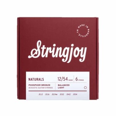 stringjoy naturals acoustic guitar string set sj-nb1254 balanced light
