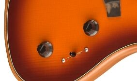 Powerful tone from the larger body of the Fender American Acoustasonic Jazzmaster