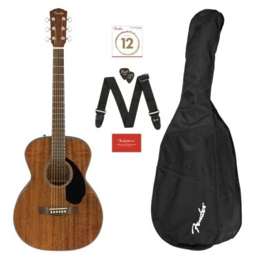 Fender CC-60s Concert Solid Top Acoustic Guitar Pack