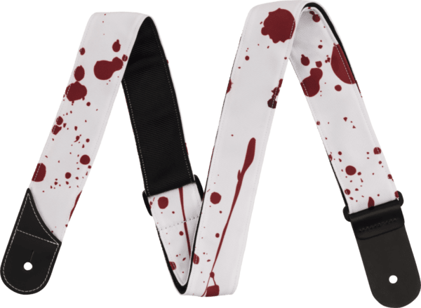 Jackson Splatter Strap White & Red