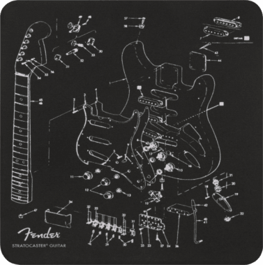 Fender Mousepads Strat Schematic