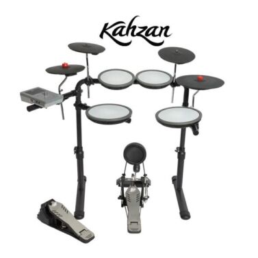 Kahzan KTD-MK-0PLUS Electronic Drum Kit with Mesh Heads + Bonus stool and headphones