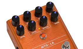 MTG LA Tube Distortion Pedal has stage-ready construction