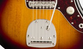 Squier Classic Vibe 60s Jazzmaster features a vintage floating tremolo