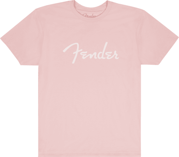 Fender Spaghetti Logo T-Shirt Shell Pink
