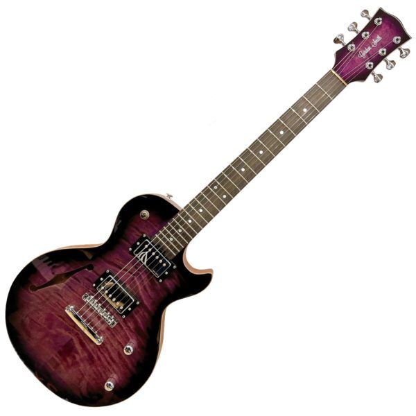 Gordon Smith GS2 Semi-Solid GS260 Deluxe Purple Burst Flame Electric Guitar