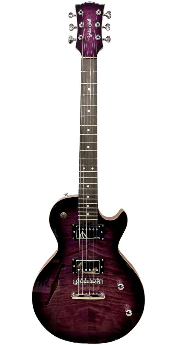 Gordon Smith GS2 Semi-Solid GS260 Deluxe Purple Burst Flame Electric Guitar