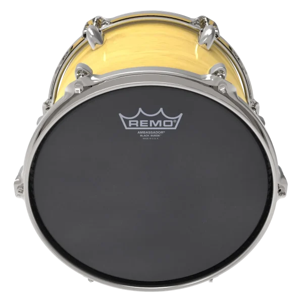 Remo Ambassador Black Suede Drumhead