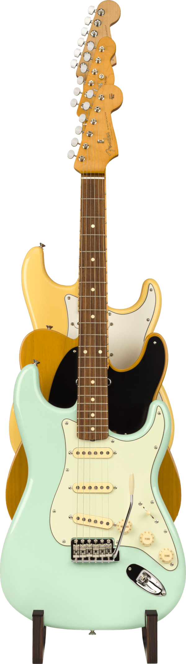 Fender Deluxe Wooden 3-Tier Guitar Stand