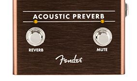 ACOUSTIC-READY REVERB of the Fender Preverb pedal