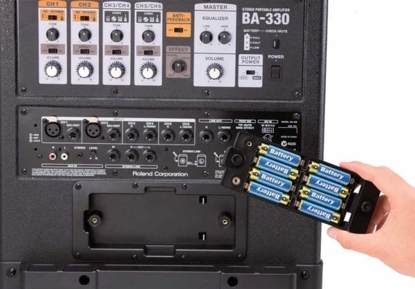 Roland BA-330 Battery Powered Portable Stereo PA - Image 4